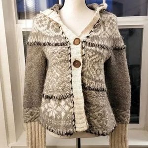 Free People Fair Isle Wool Blend Cardigan | XS